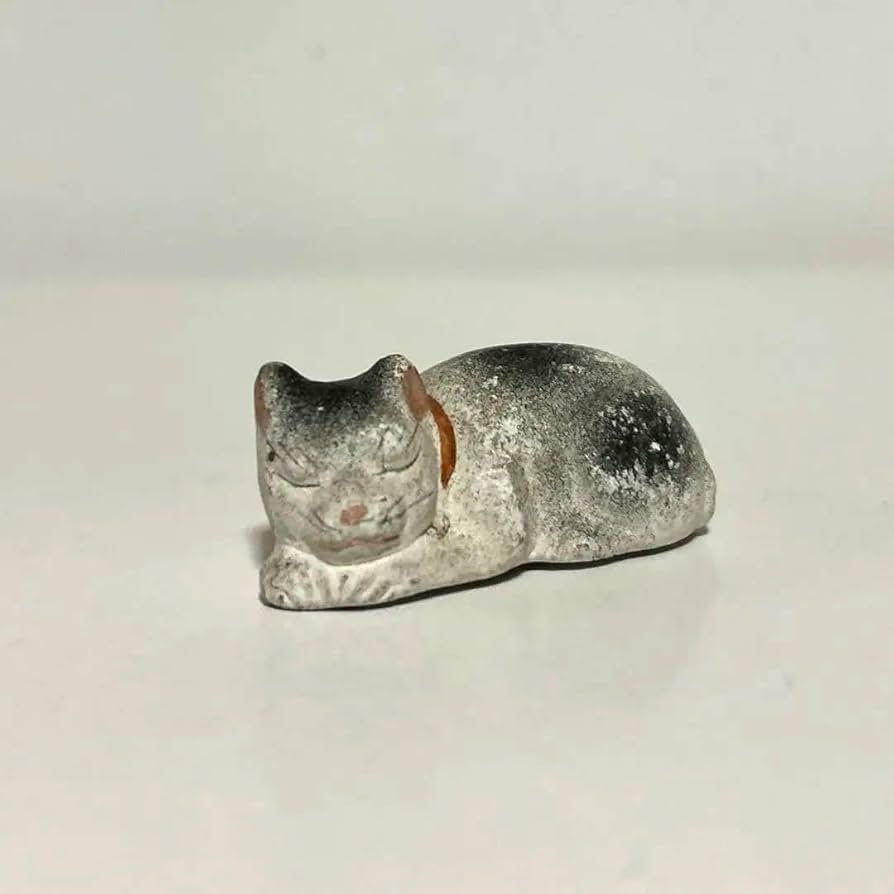 郷土玩具　猫　猫神　養蚕　蚕神　眠り猫　一刀彫り　木彫　古い　時代　妖怪　黒猫 郷土玩具 猫 猫神 養蚕 蚕神 眠り猫 一刀彫り 木彫 古い 時代 妖怪